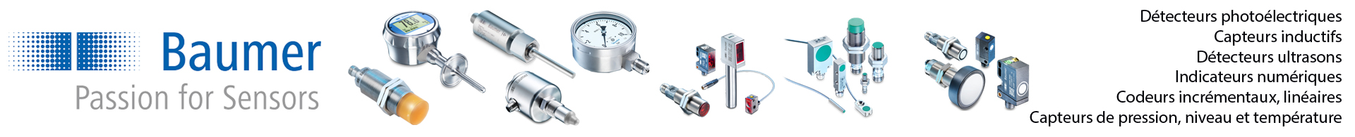 Produits Baumer sélectionnés par Corame